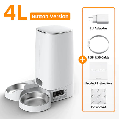ROJECO Pet Food Dispenser – Automatic Cat & Dog Feeder with Timer & Remote Control