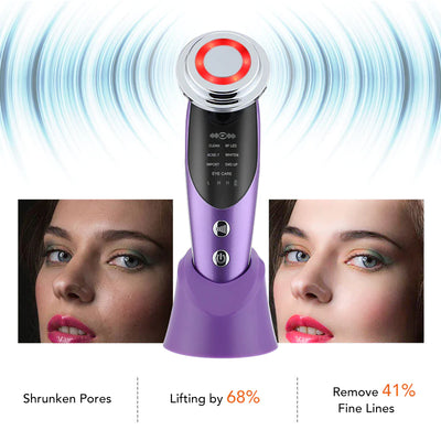 7-in-1 Facial Massager – EMS, RF, Microcurrent Anti-Aging Device