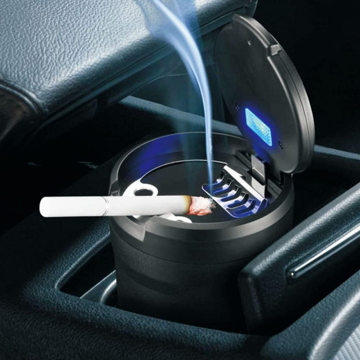 Car Ashtray, Detachable Easy Clean Car Ashtray with LED Light