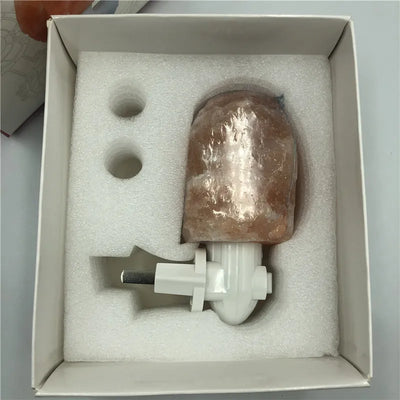 Natural Himalayan Salt Lamp – Plug-In Air Purifier Light