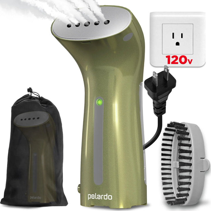 Steamer for Clothes, Hand Held Portable Travel Garment Steamer, Metal Steam Head, 25S Heat Up, Pump System, Mini Size, Handheld Steamer for Any Fabrics, No Water Spitting