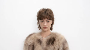 Rust & Caramel Fox Fur Coat