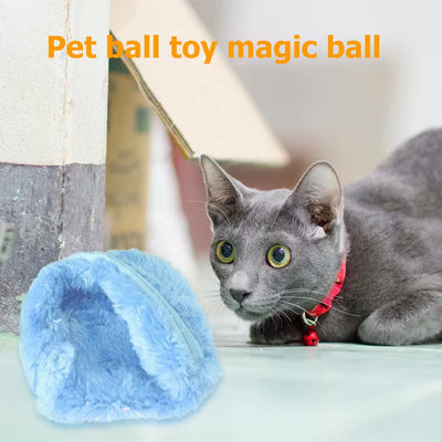 Automatic Rolling Plush Ball – Interactive Dog & Cat Toy