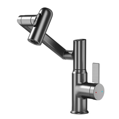 Modern LED Faucet – 360° Rotating Bathroom Sink Mixer with Temperature Display