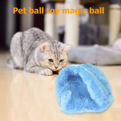Automatic Rolling Plush Ball – Interactive Dog & Cat Toy