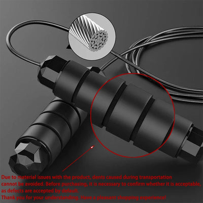 Adjustable Speed Jump Rope with Ball Bearings