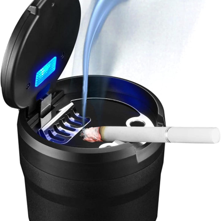Car Ashtray, Detachable Easy Clean Car Ashtray with LED Light