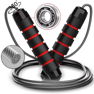 Adjustable Speed Jump Rope with Ball Bearings
