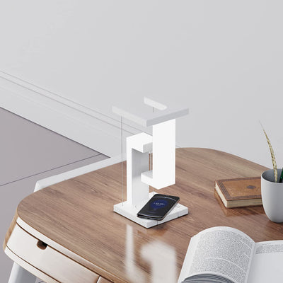 Floating Balance Table Lamp with Wireless Smartphone Charging