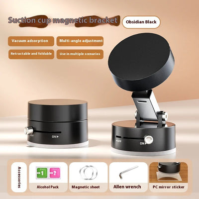Magnetic Vacuum Car Phone Holder – Strong Suction & Secure Grip