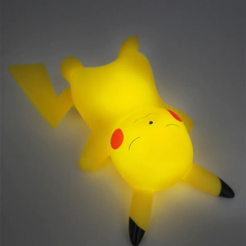 PokeGlow LED Night Light – Kawaii Pikachu, Charmander, Psyduck Anime Figures for Kids Bedroom Decor