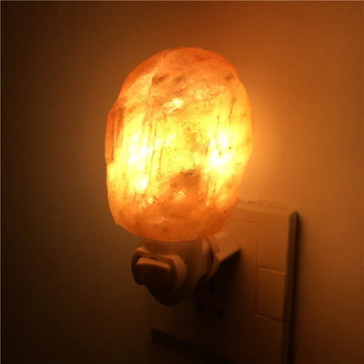 Natural Himalayan Salt Lamp – Plug-In Air Purifier Light