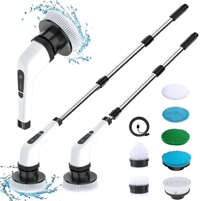 Multi-Head Electric Scrubber – Tub & Tile Cleaner