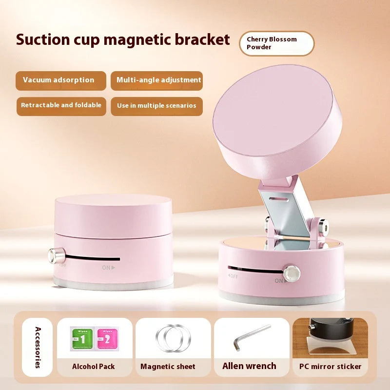 Magnetic Vacuum Car Phone Holder – Strong Suction & Secure Grip