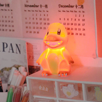 PokeGlow LED Night Light – Kawaii Pikachu, Charmander, Psyduck Anime Figures for Kids Bedroom Decor