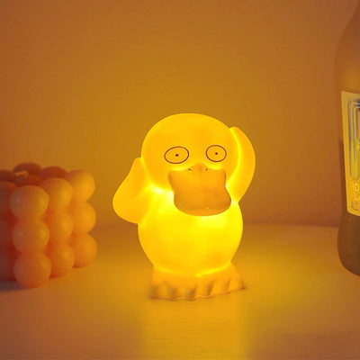 PokeGlow LED Night Light – Kawaii Pikachu, Charmander, Psyduck Anime Figures for Kids Bedroom Decor