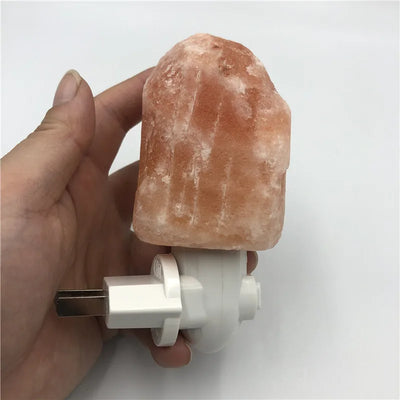 Natural Himalayan Salt Lamp – Plug-In Air Purifier Light