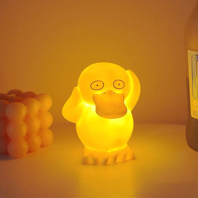 PokeGlow LED Night Light – Kawaii Pikachu, Charmander, Psyduck Anime Figures for Kids Bedroom Decor