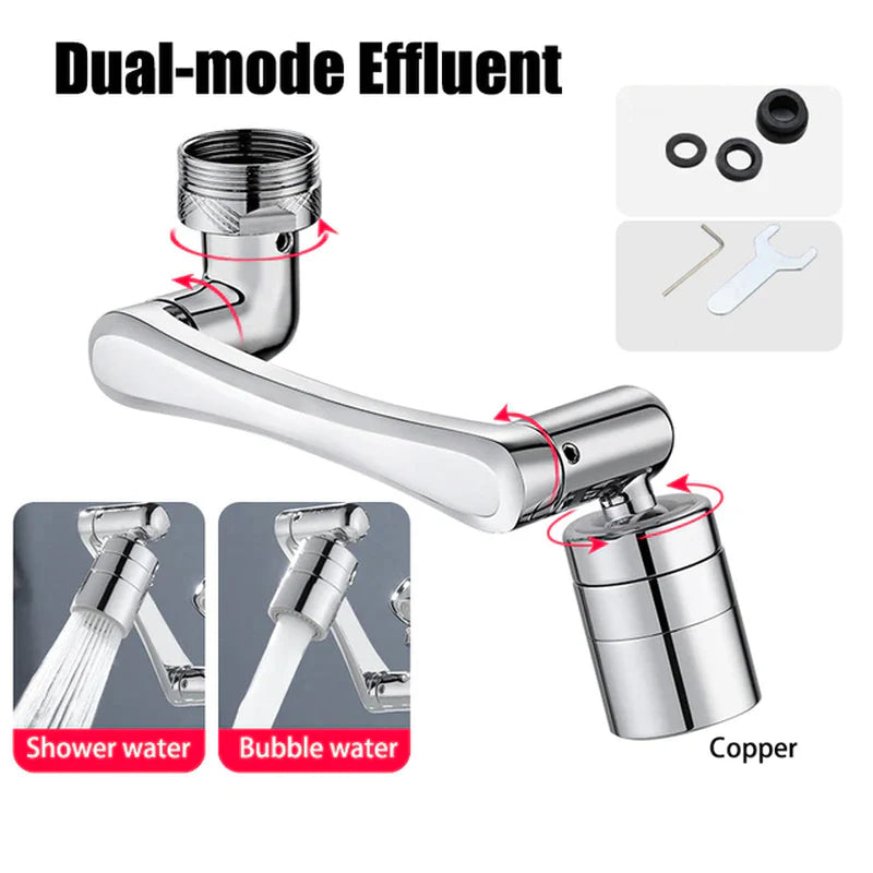 Kitchen Sink Faucet Aerator – 2 Mode Water Flow, Swivel 1080°