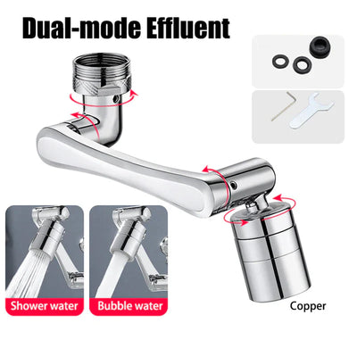 Kitchen Sink Faucet Aerator – 2 Mode Water Flow, Swivel 1080°