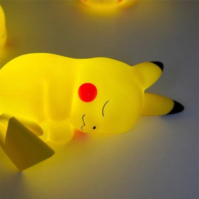 PokeGlow LED Night Light – Kawaii Pikachu, Charmander, Psyduck Anime Figures for Kids Bedroom Decor