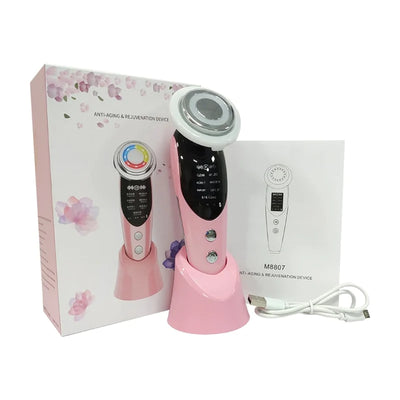 7-in-1 Facial Massager – EMS, RF, Microcurrent Anti-Aging Device