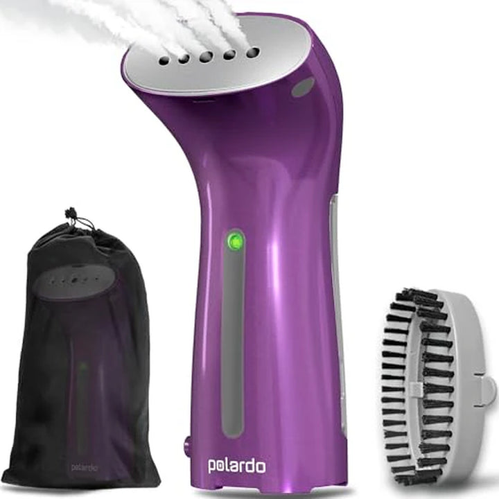 Steamer for Clothes, Hand Held Portable Travel Garment Steamer, Metal Steam Head, 25S Heat Up, Pump System, Mini Size, Handheld Steamer for Any Fabrics, No Water Spitting