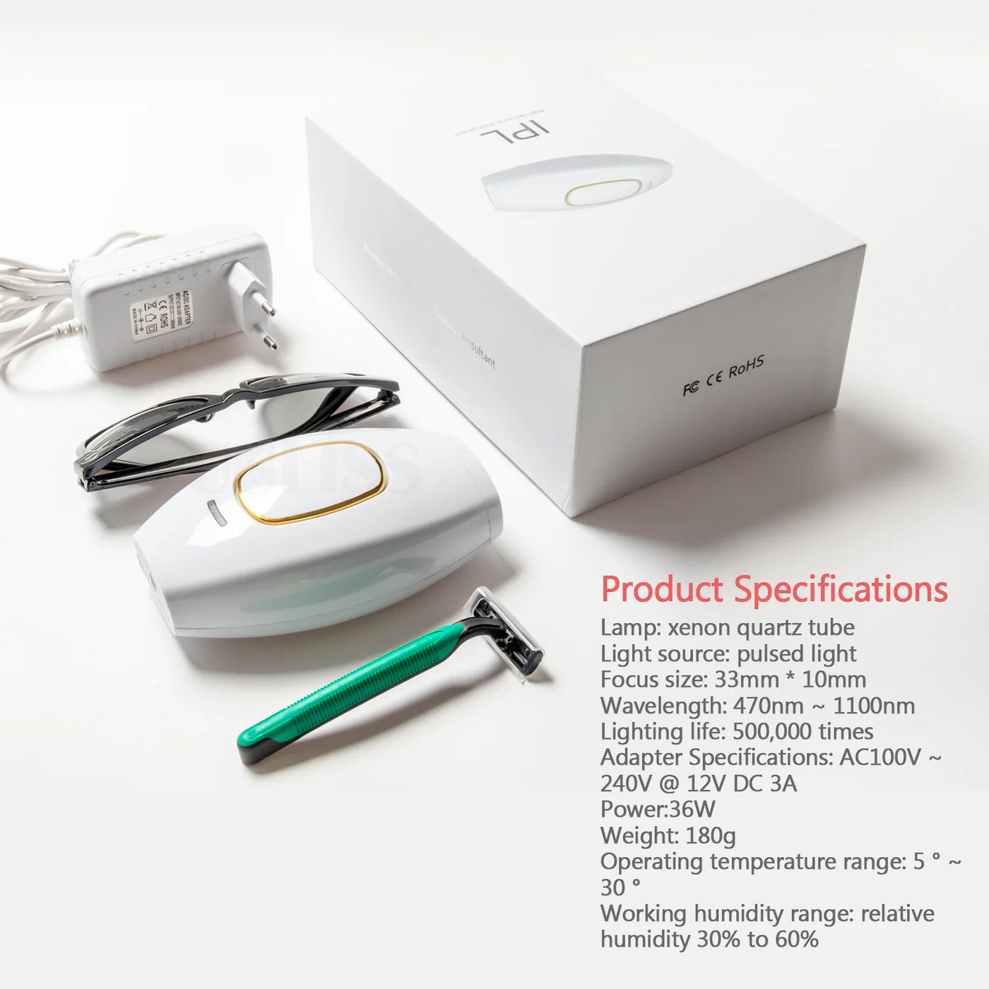 IPL Hair Removal Laser Epilator – 600,000 Flashes
