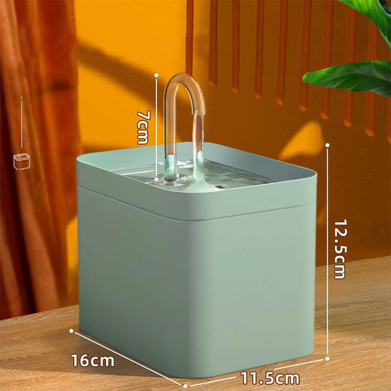 Automatic Cat Water Fountain – 1.5L USB Quiet Pet Drinking Dispenser