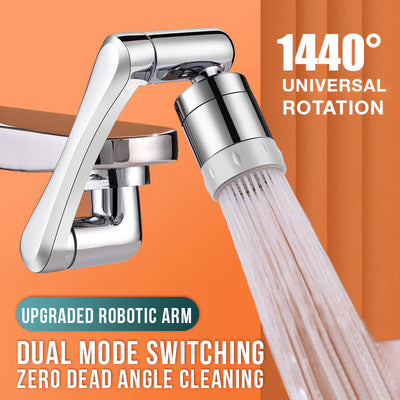 Kitchen Sink Faucet Aerator – 2 Mode Water Flow, Swivel 1080°