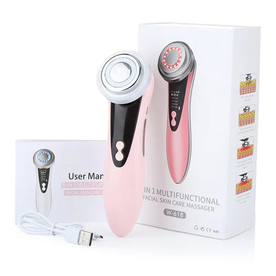 7-in-1 Facial Massager – EMS, RF, Microcurrent Anti-Aging Device
