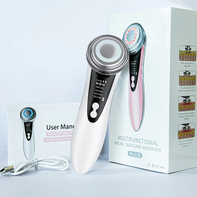 7-in-1 Facial Massager – EMS, RF, Microcurrent Anti-Aging Device