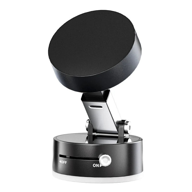 Magnetic Vacuum Car Phone Holder – Strong Suction & Secure Grip