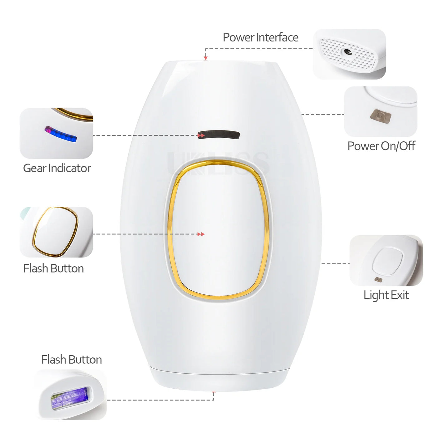 IPL Hair Removal Laser Epilator – 600,000 Flashes