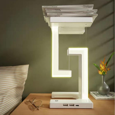 Floating Balance Table Lamp with Wireless Smartphone Charging