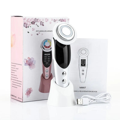 7-in-1 Facial Massager – EMS, RF, Microcurrent Anti-Aging Device